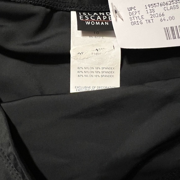 Island Escape high-rise swim skirt size 10 - Picture 6 of 7